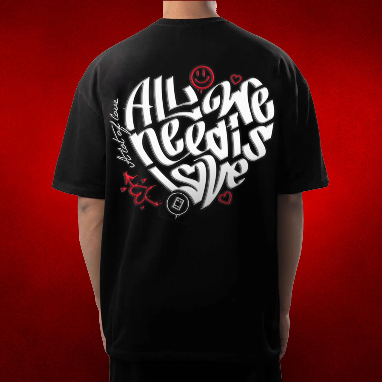 All We Need is Love Oversized Tee